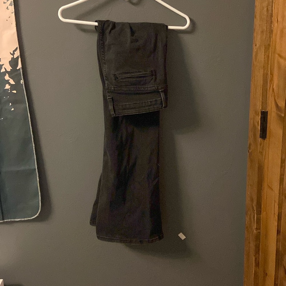 Black bootcut jeans